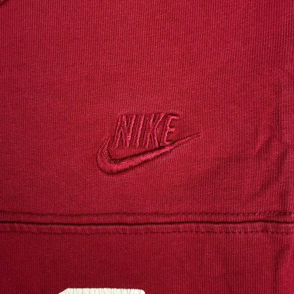 Vintage Nike Shirt Mens XXL 2XL Burgundy Red Label Jersey #51 Skull Helmet Y2K 1 - Picture 6 of 10